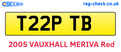 T22PTB are the vehicle registration plates.