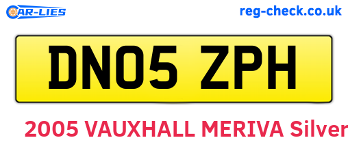 DN05ZPH are the vehicle registration plates.