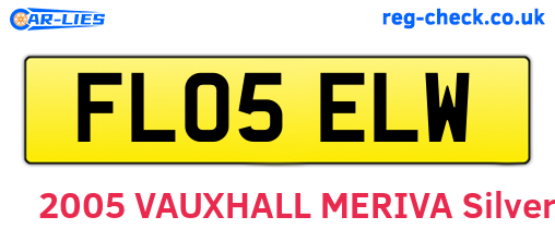 FL05ELW are the vehicle registration plates.