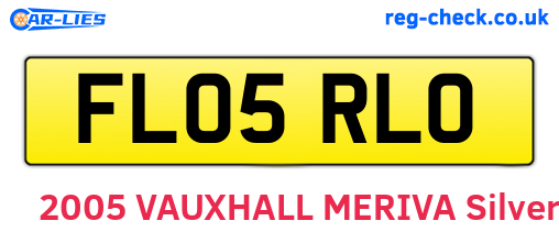 FL05RLO are the vehicle registration plates.