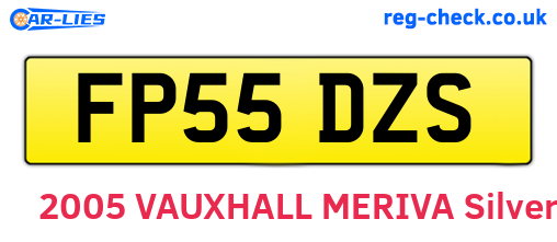 FP55DZS are the vehicle registration plates.