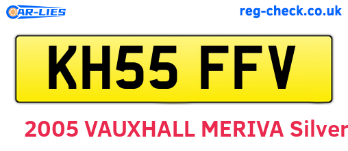 KH55FFV are the vehicle registration plates.