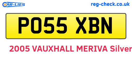 PO55XBN are the vehicle registration plates.
