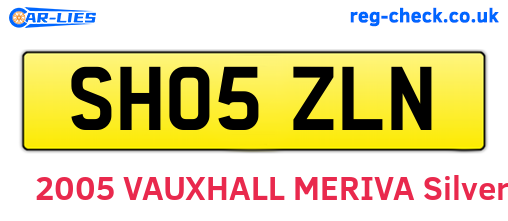 SH05ZLN are the vehicle registration plates.