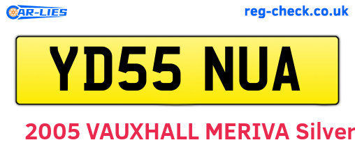 YD55NUA are the vehicle registration plates.