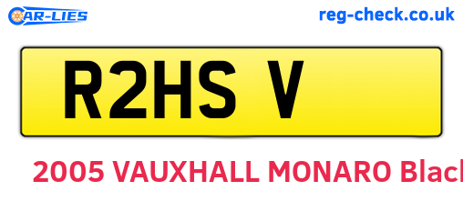 R2HSV are the vehicle registration plates.