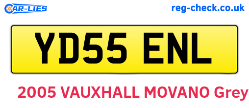 YD55ENL are the vehicle registration plates.