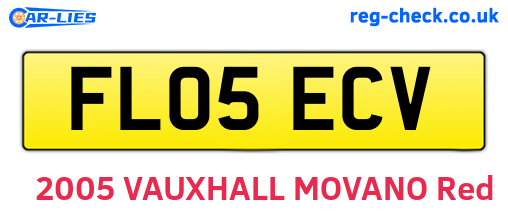 FL05ECV are the vehicle registration plates.