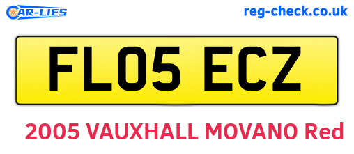 FL05ECZ are the vehicle registration plates.