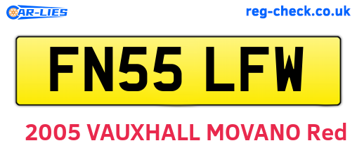 FN55LFW are the vehicle registration plates.