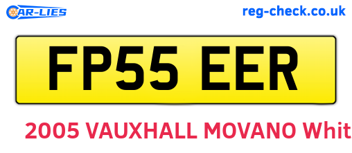FP55EER are the vehicle registration plates.