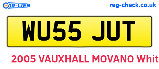 WU55JUT are the vehicle registration plates.