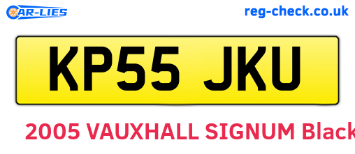 KP55JKU are the vehicle registration plates.