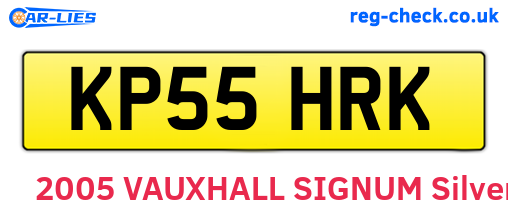 KP55HRK are the vehicle registration plates.