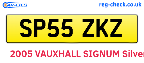 SP55ZKZ are the vehicle registration plates.