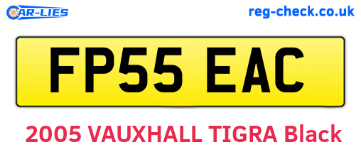 FP55EAC are the vehicle registration plates.