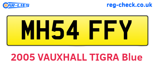 MH54FFY are the vehicle registration plates.