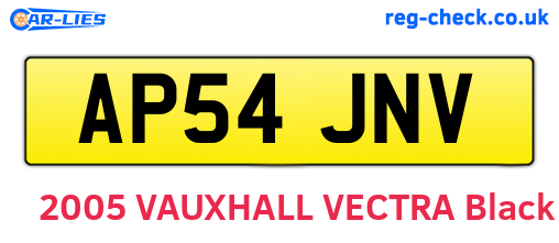 AP54JNV are the vehicle registration plates.