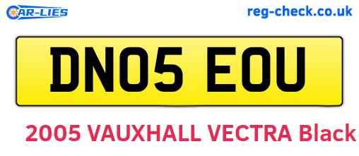 DN05EOU are the vehicle registration plates.