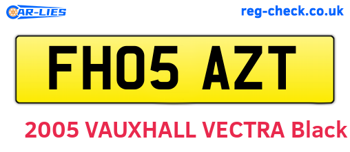 FH05AZT are the vehicle registration plates.