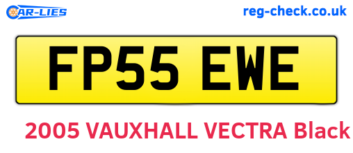 FP55EWE are the vehicle registration plates.