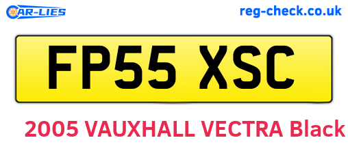 FP55XSC are the vehicle registration plates.