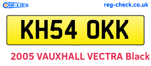 KH54OKK are the vehicle registration plates.