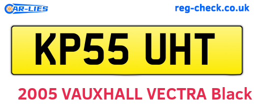 KP55UHT are the vehicle registration plates.