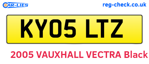 KY05LTZ are the vehicle registration plates.