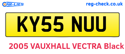 KY55NUU are the vehicle registration plates.