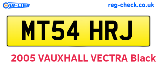 MT54HRJ are the vehicle registration plates.