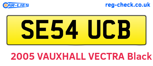 SE54UCB are the vehicle registration plates.