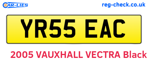 YR55EAC are the vehicle registration plates.