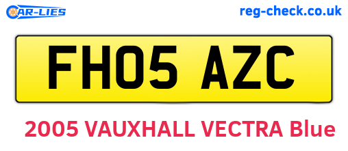 FH05AZC are the vehicle registration plates.