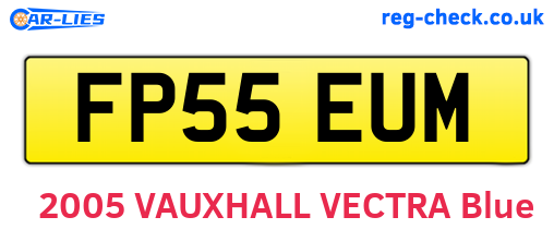 FP55EUM are the vehicle registration plates.