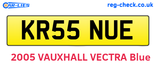 KR55NUE are the vehicle registration plates.