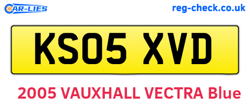 KS05XVD are the vehicle registration plates.
