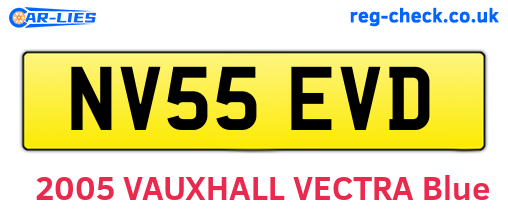 NV55EVD are the vehicle registration plates.