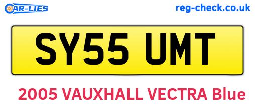 SY55UMT are the vehicle registration plates.