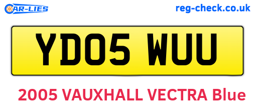 YD05WUU are the vehicle registration plates.