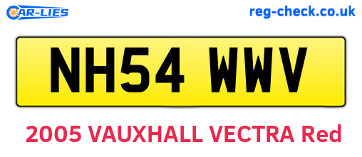 NH54WWV are the vehicle registration plates.