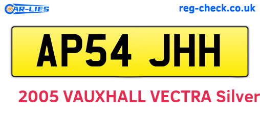 AP54JHH are the vehicle registration plates.