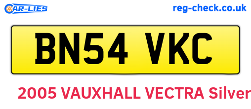 BN54VKC are the vehicle registration plates.