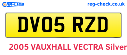 DV05RZD are the vehicle registration plates.