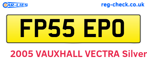 FP55EPO are the vehicle registration plates.