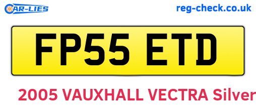 FP55ETD are the vehicle registration plates.