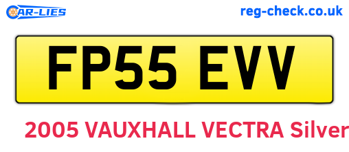 FP55EVV are the vehicle registration plates.