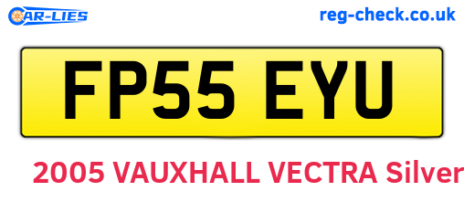 FP55EYU are the vehicle registration plates.