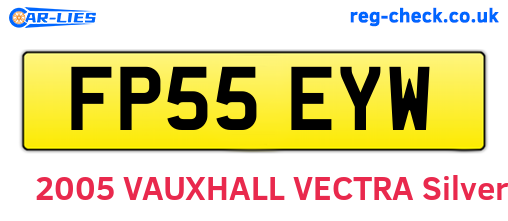 FP55EYW are the vehicle registration plates.