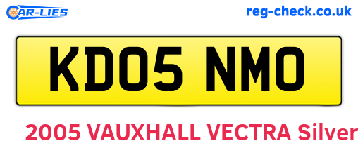 KD05NMO are the vehicle registration plates.
